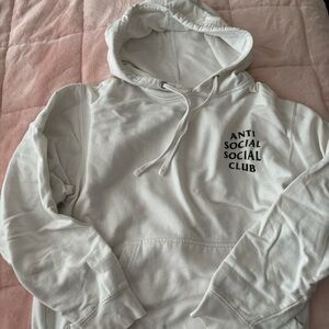 Anti social social club white hoodie